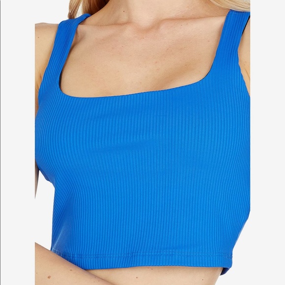 Year of ours blue ribbed crop top - Picture 3 of 9